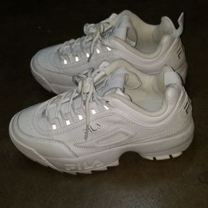 Fila Disruptor White Sneakers from Urban Outfitter